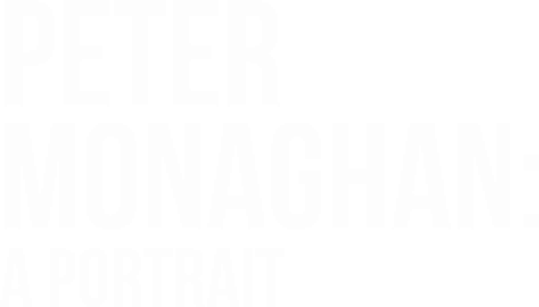 Peter Monaghan: A Portrait