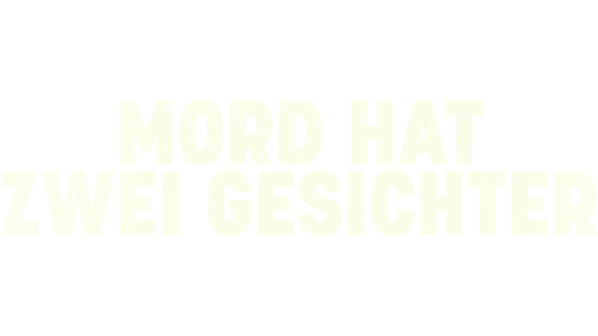 Mord hat zwei Gesichter