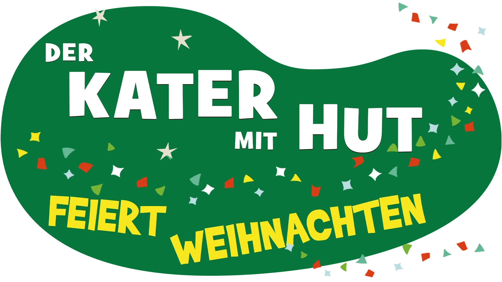 Der Kater mit Hut feiert Weihnachten