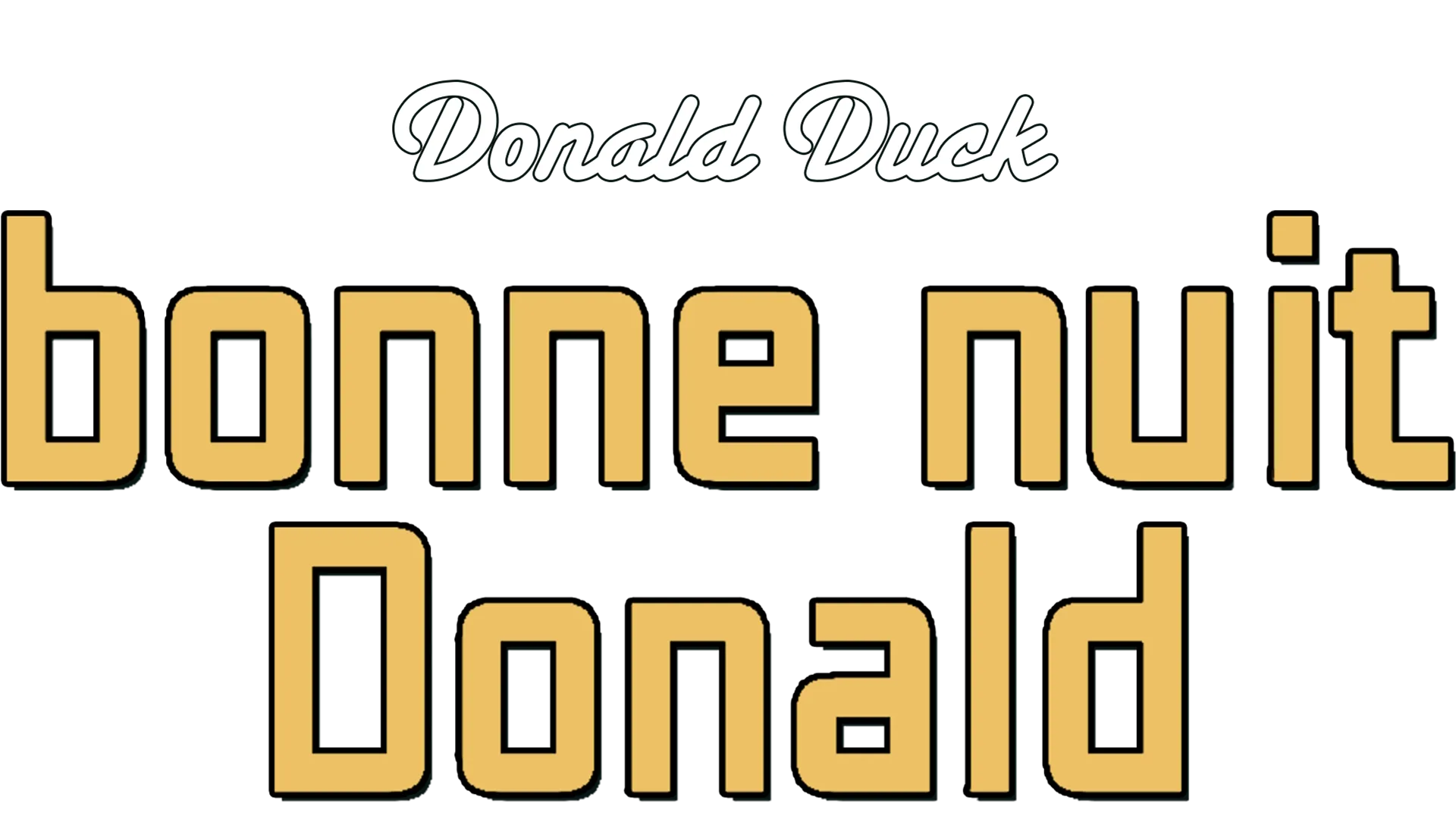 Bonne nuit Donald