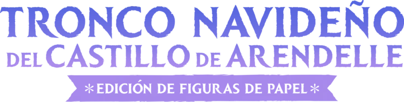 Tronco navideño del castillo de Arendelle: Edición De Figuras De Papel