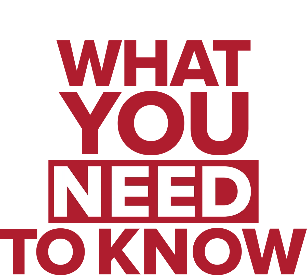 What You Need to Know