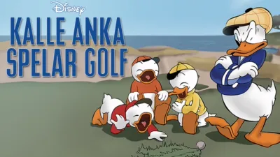Kalle Anka spelar golf