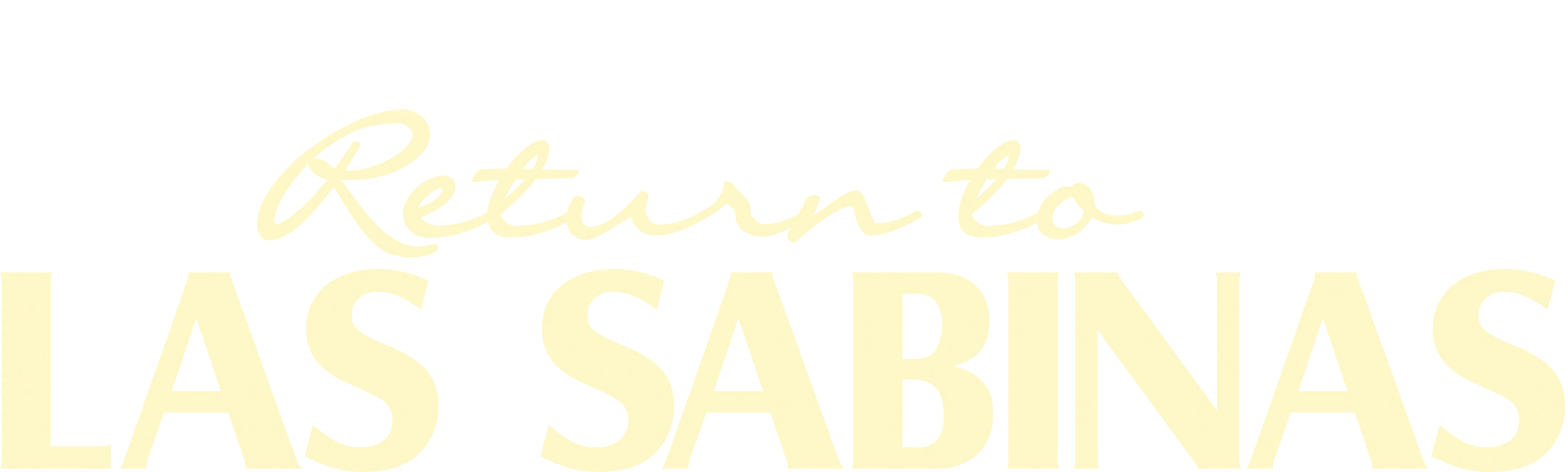 Return to Las Sabinas