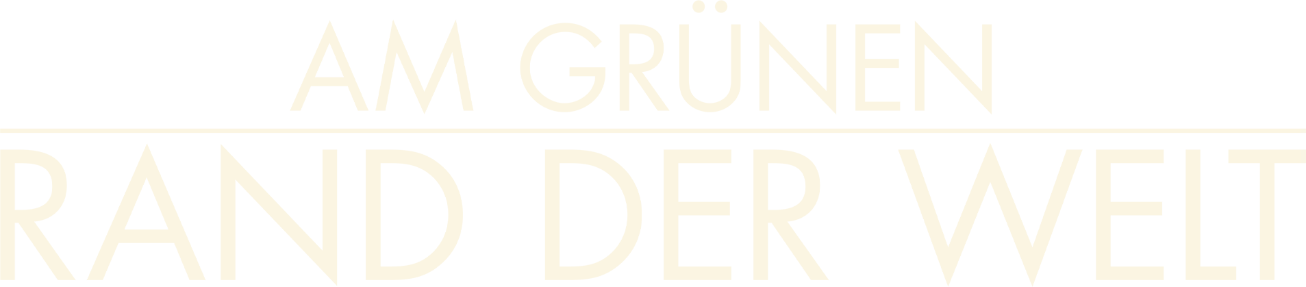 Am grünen Rand der Welt