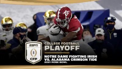 thumbnail - 2021 Rose Bowl: Notre Dame vs. Alabama