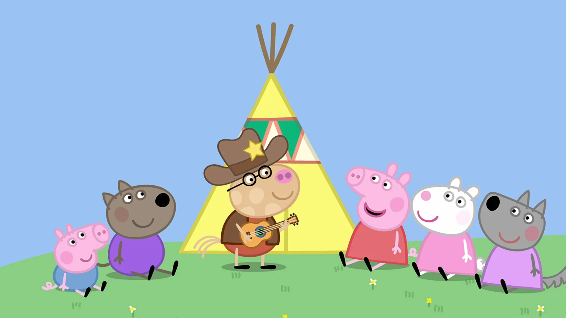 thumbnail - S5:E4 Pedro the Cowboy / Peppa and George's Garden / The Flying Vet / Kylie Kangaroo