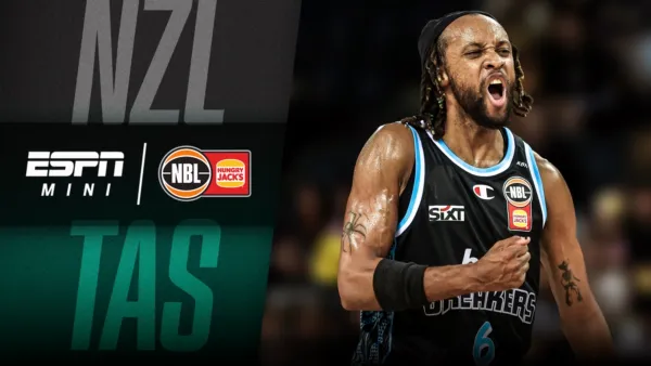 thumbnail - NBL Mini: Round 5: New Zealand Breakers vs Tasmania JackJumpers