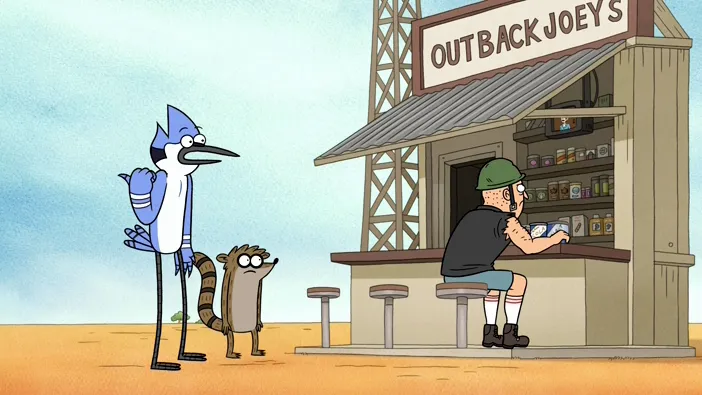 thumbnail - S6:E13 Mordecai and Rigby Down Under