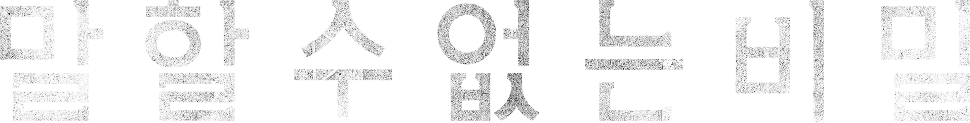 말할 수 없는 비밀