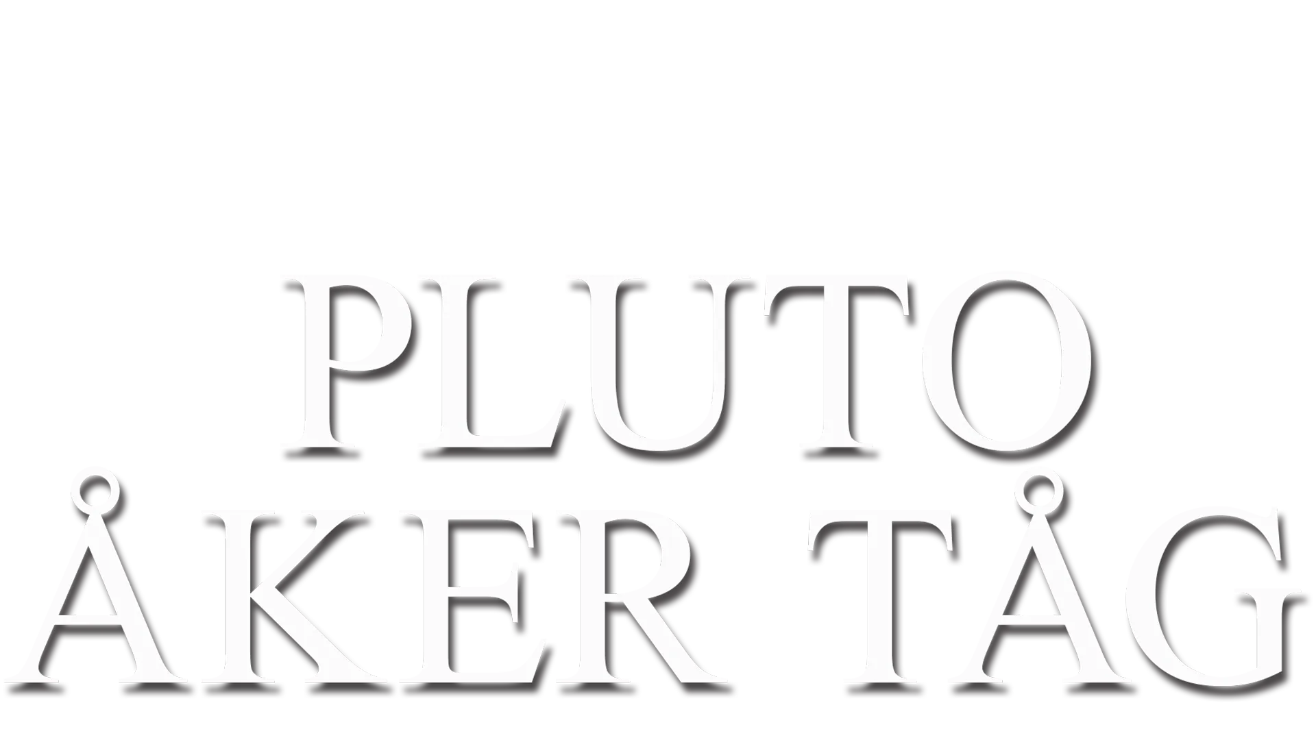 Pluto åker tåg
