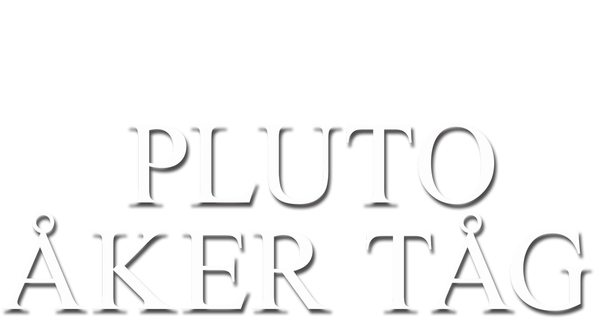 Pluto åker tåg