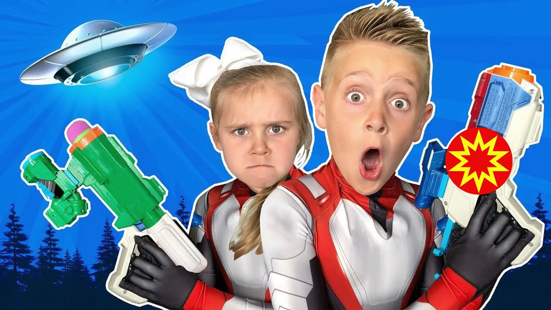 thumbnail - S1:E7 Little Flash and Ava's Nerf Wars!