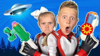 thumbnail - S1:E7 Little Flash and Ava's Nerf Wars!