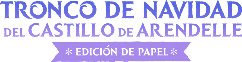 Tronco de Navidad del castillo de Arendelle: Edición de papel