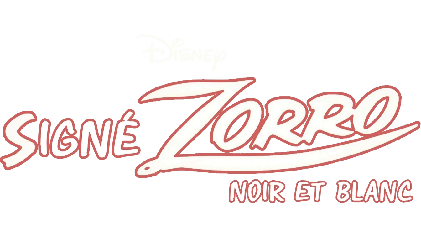 Signé Zorro noir et blanc