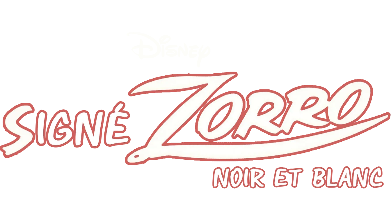 Signé Zorro noir et blanc