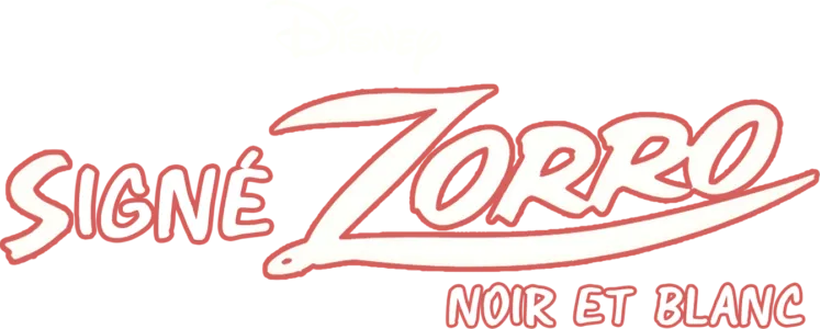 Signé Zorro noir et blanc