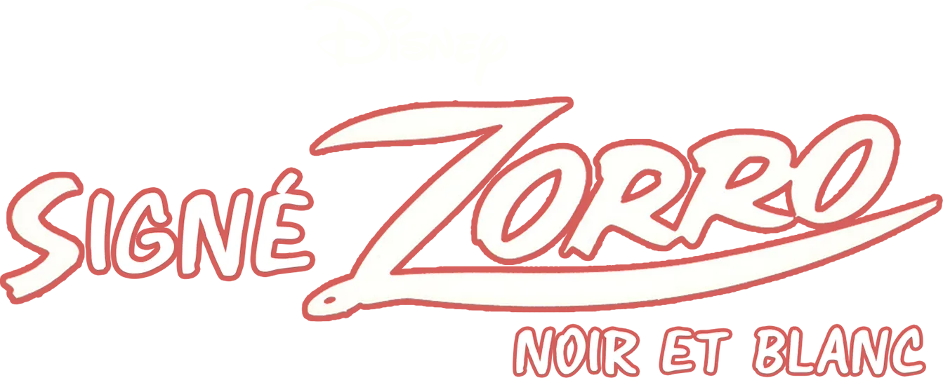 Signé Zorro noir et blanc