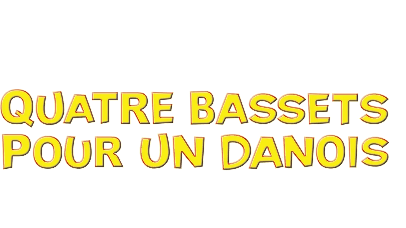 Quatre bassets pour un danois