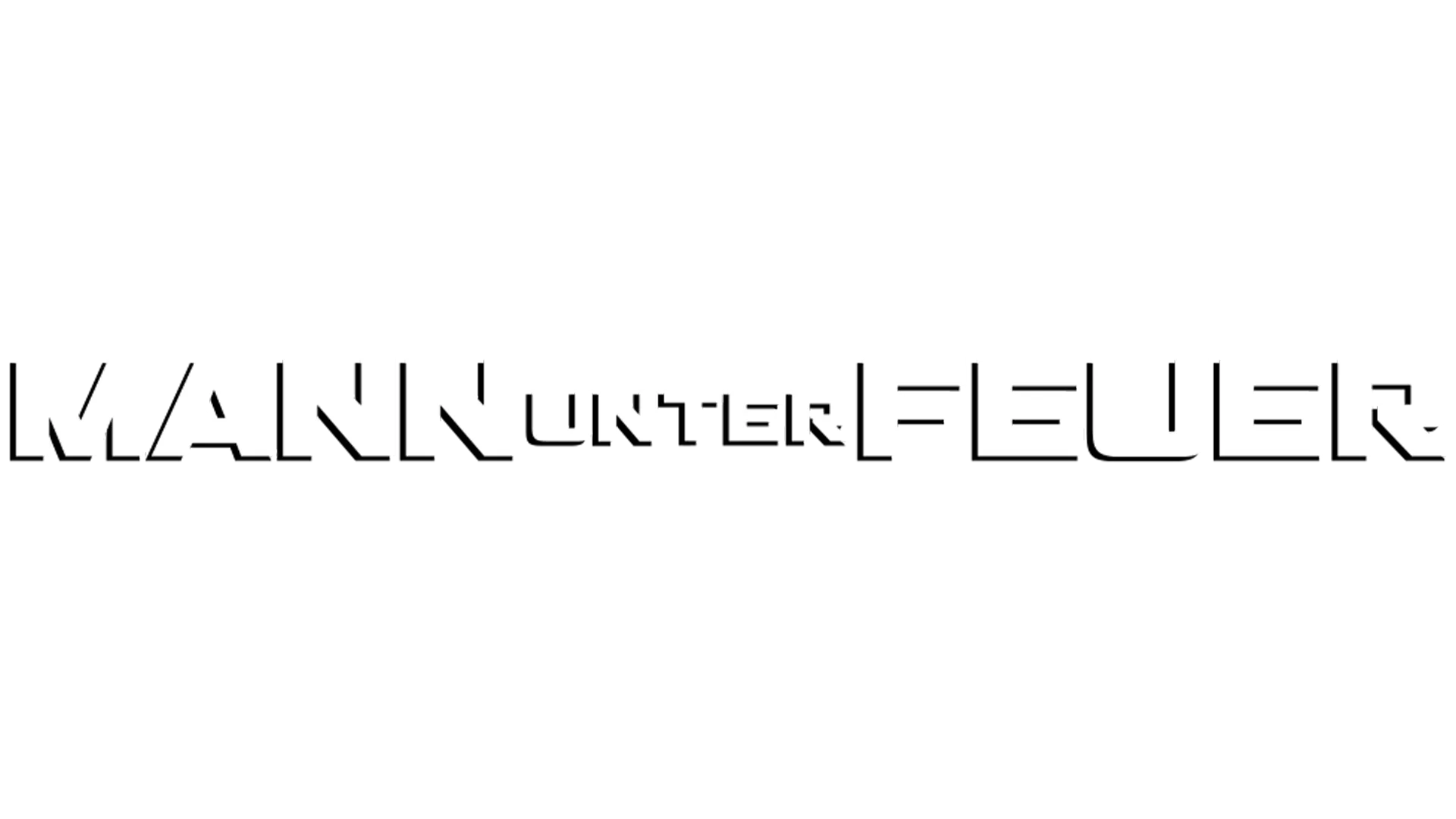Mann unter Feuer