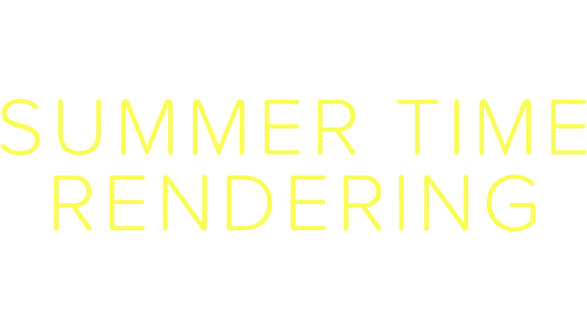 Summer Time Rendering