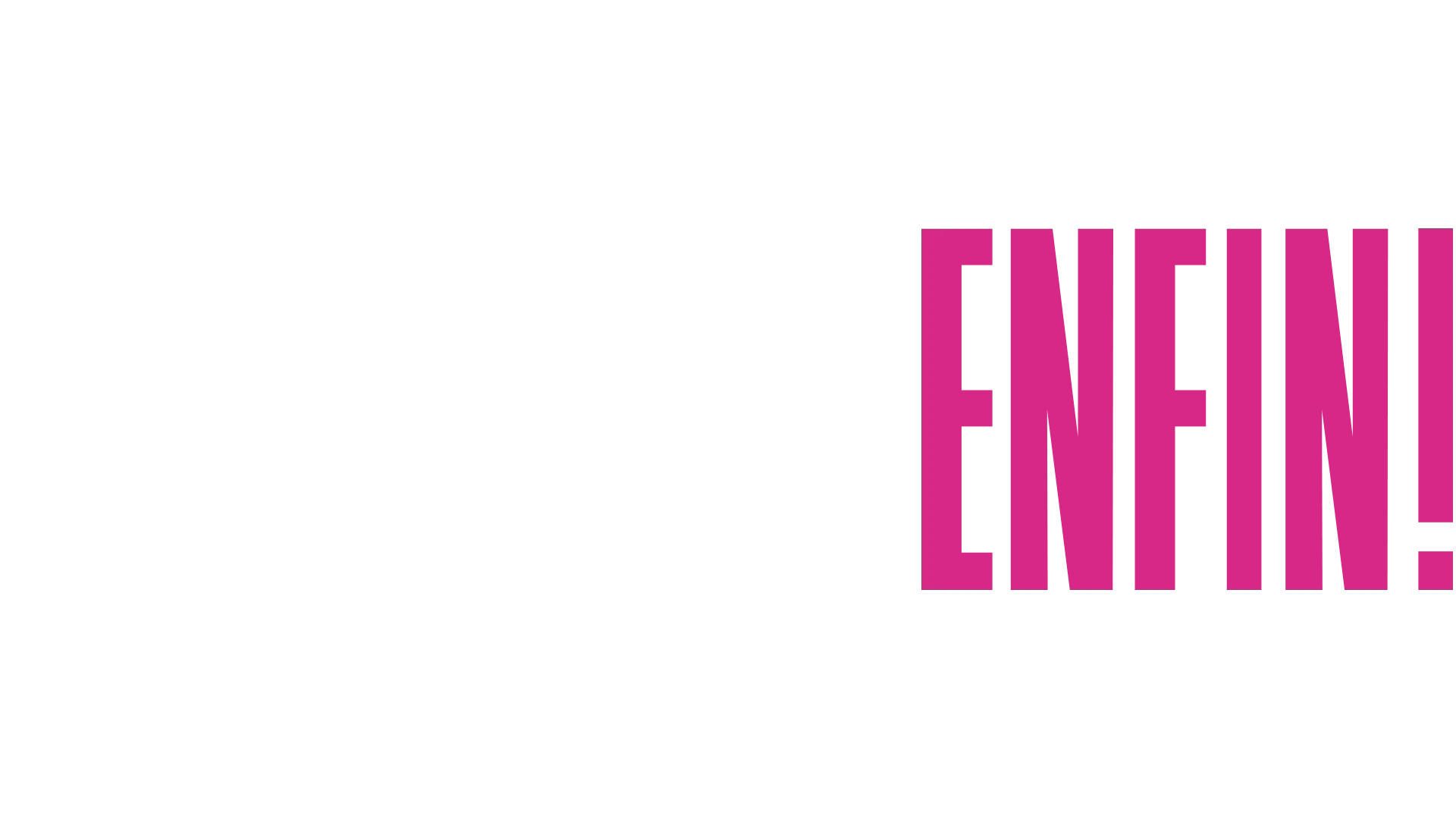 Un baiser enfin!