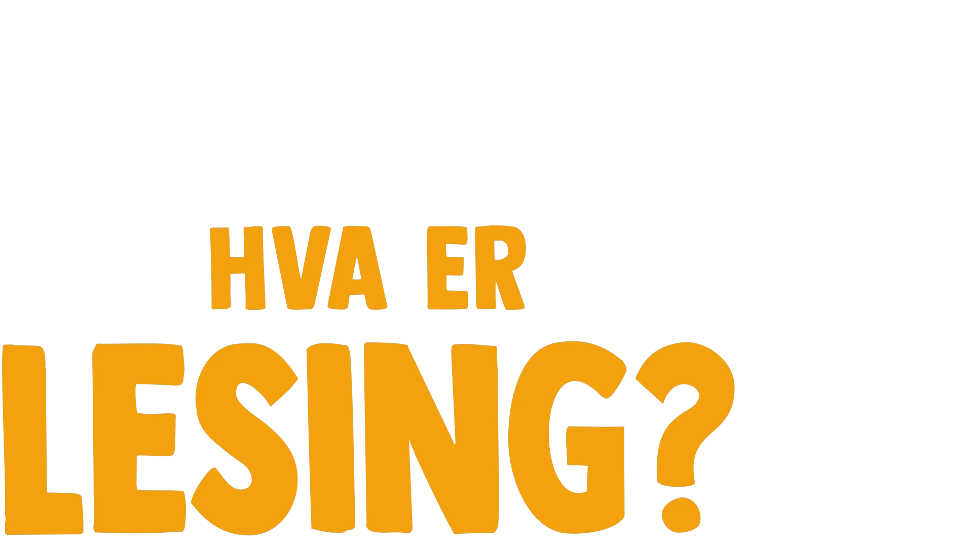 Gaffen har et spørsmål: Hva er lesing?