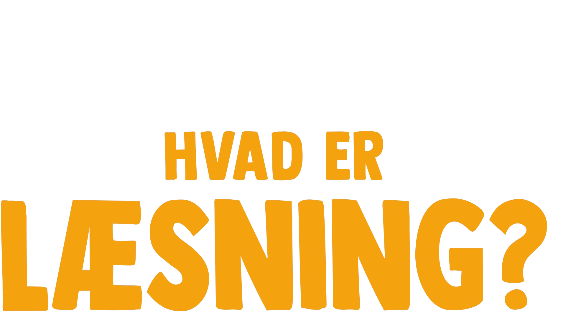 Gafli har et spørgsmål: Hvad er læsning?