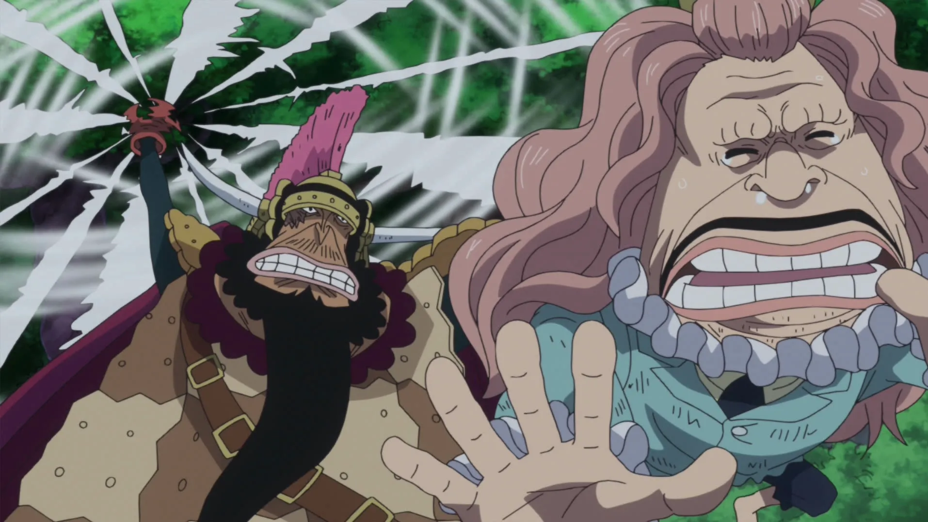thumbnail - Whole Cake Island: E798 (Dub) An Enemy Worth 800 million! Luffy vs. Thousand Armed Cracker!
