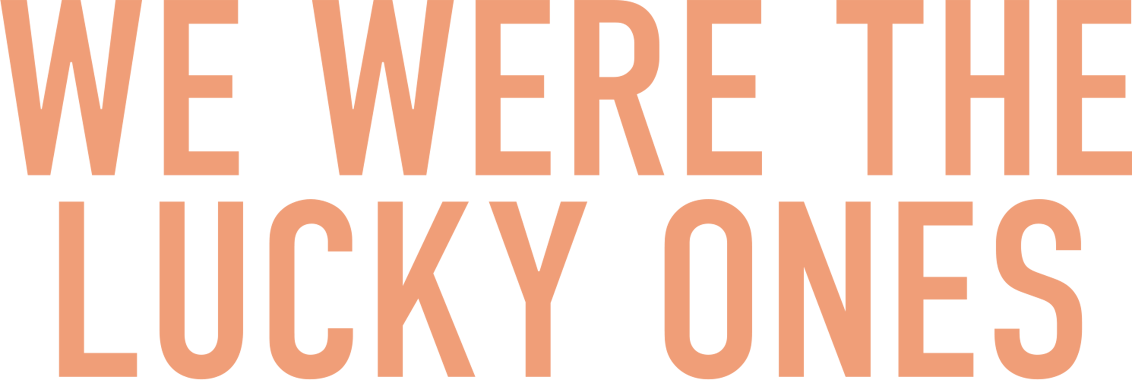 We Were the Lucky Ones