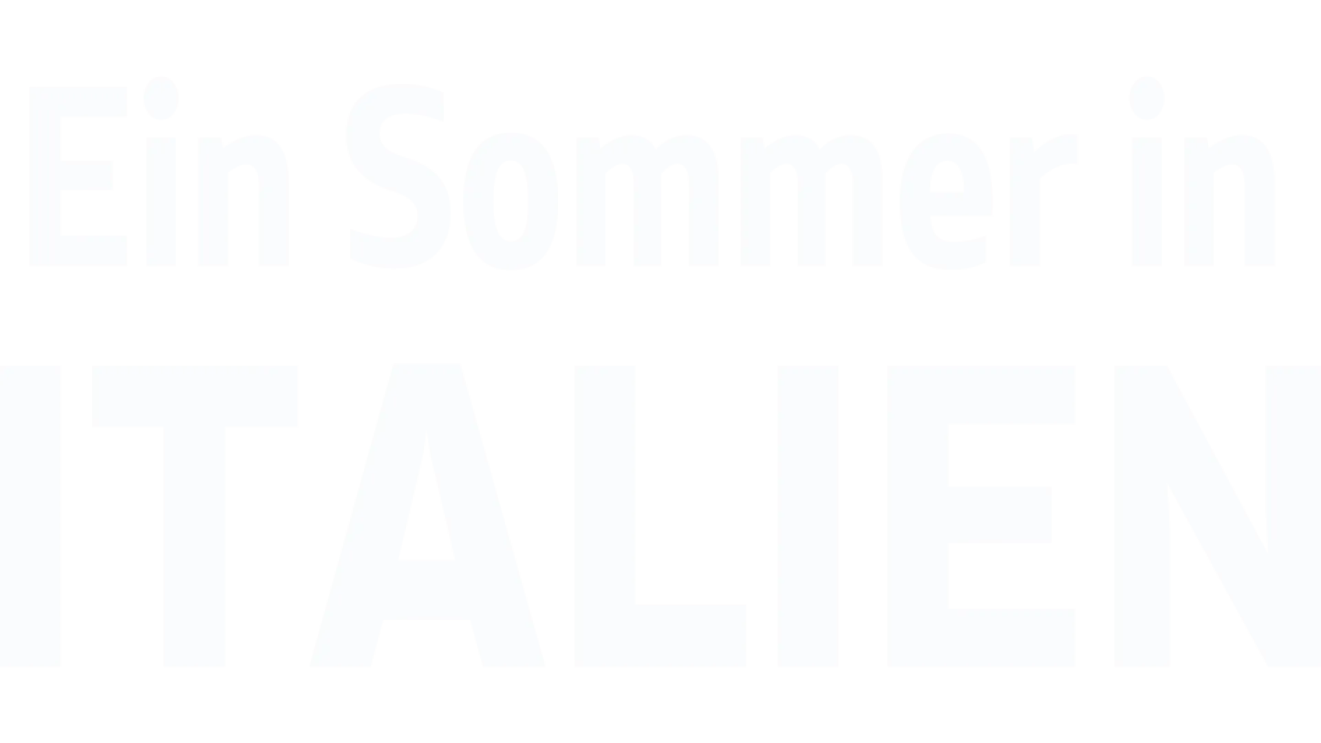 Ein Sommer in Italien