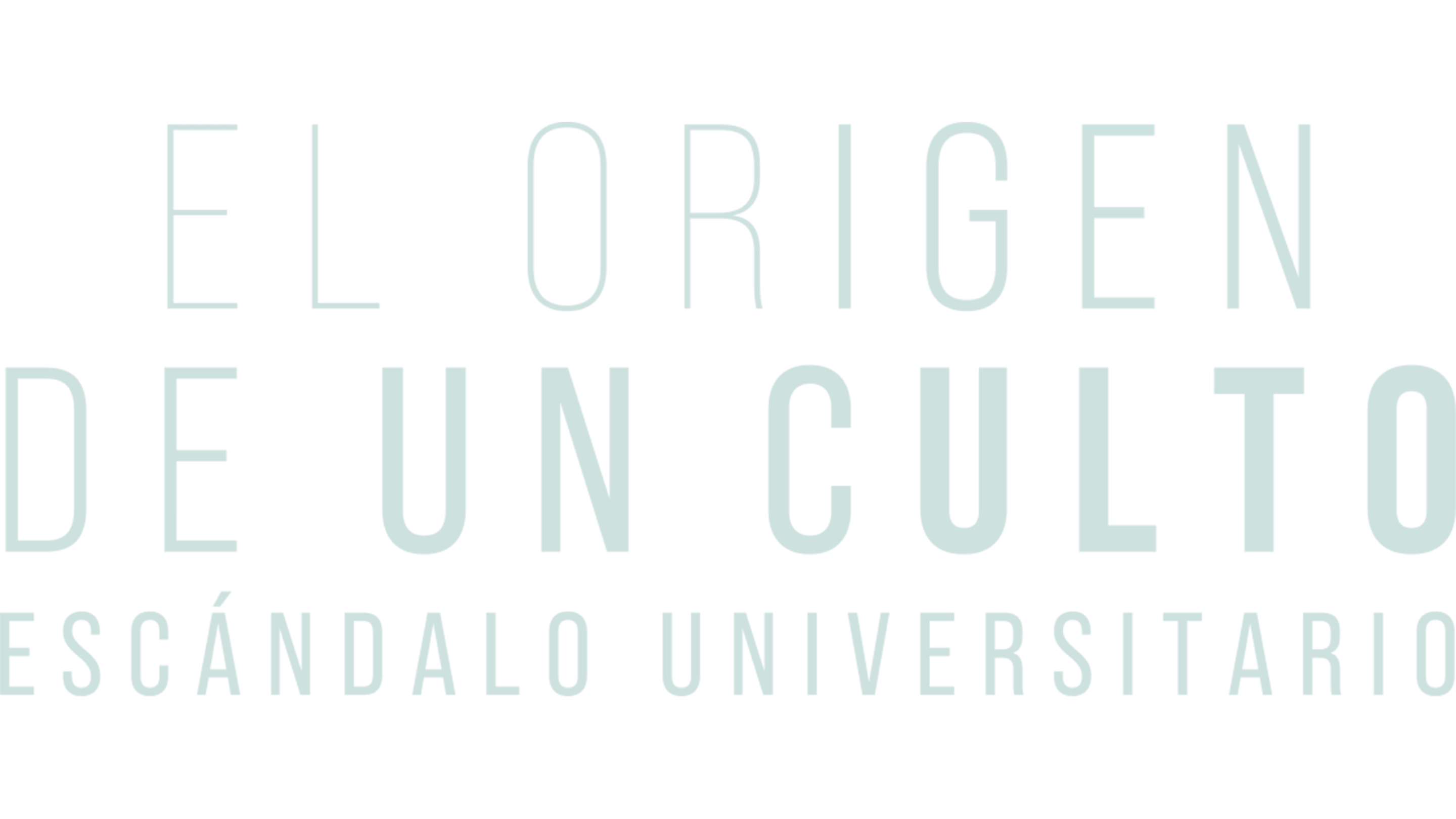 El origen de un culto: Escándalo universitario