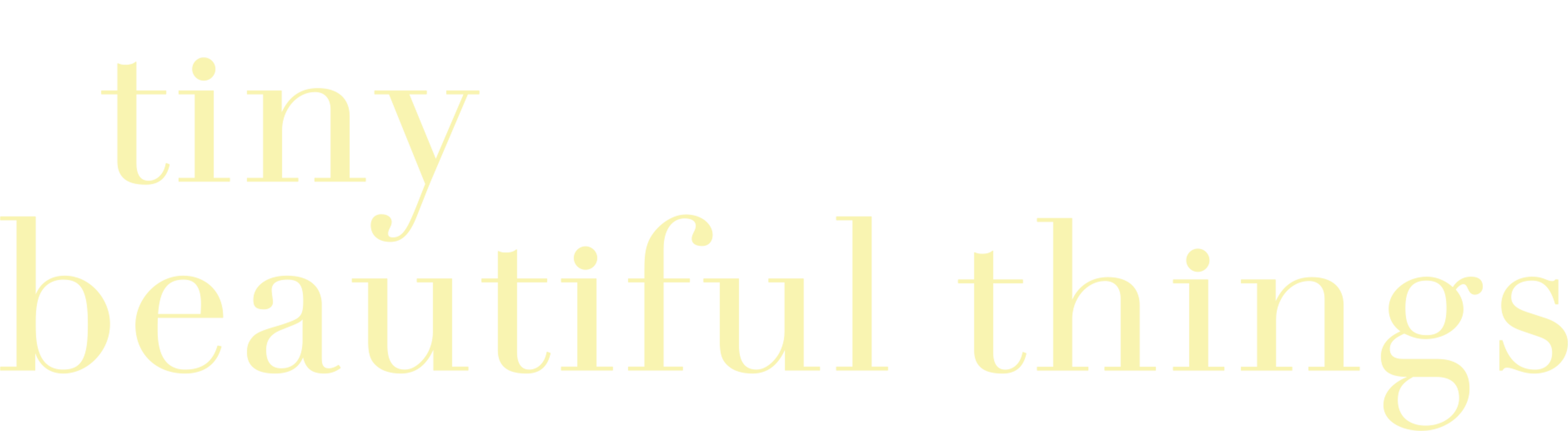 Tiny Beautiful Things