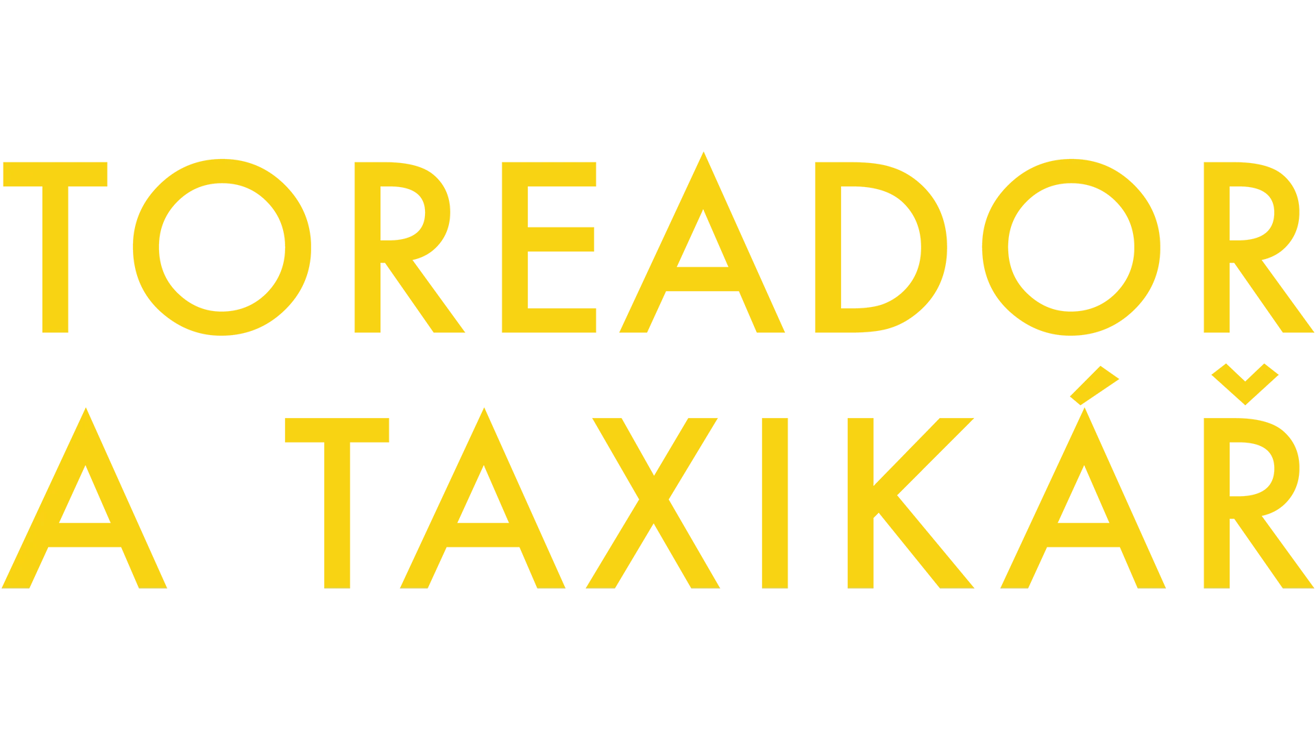 Toreador a taxikář