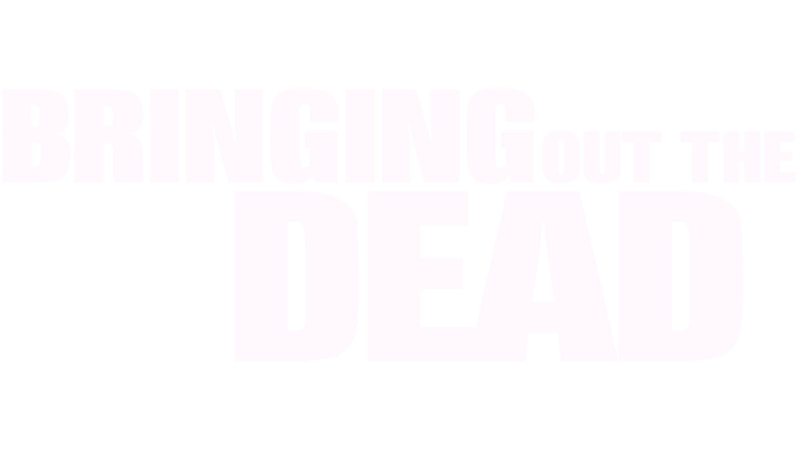 Bringing Out the Dead