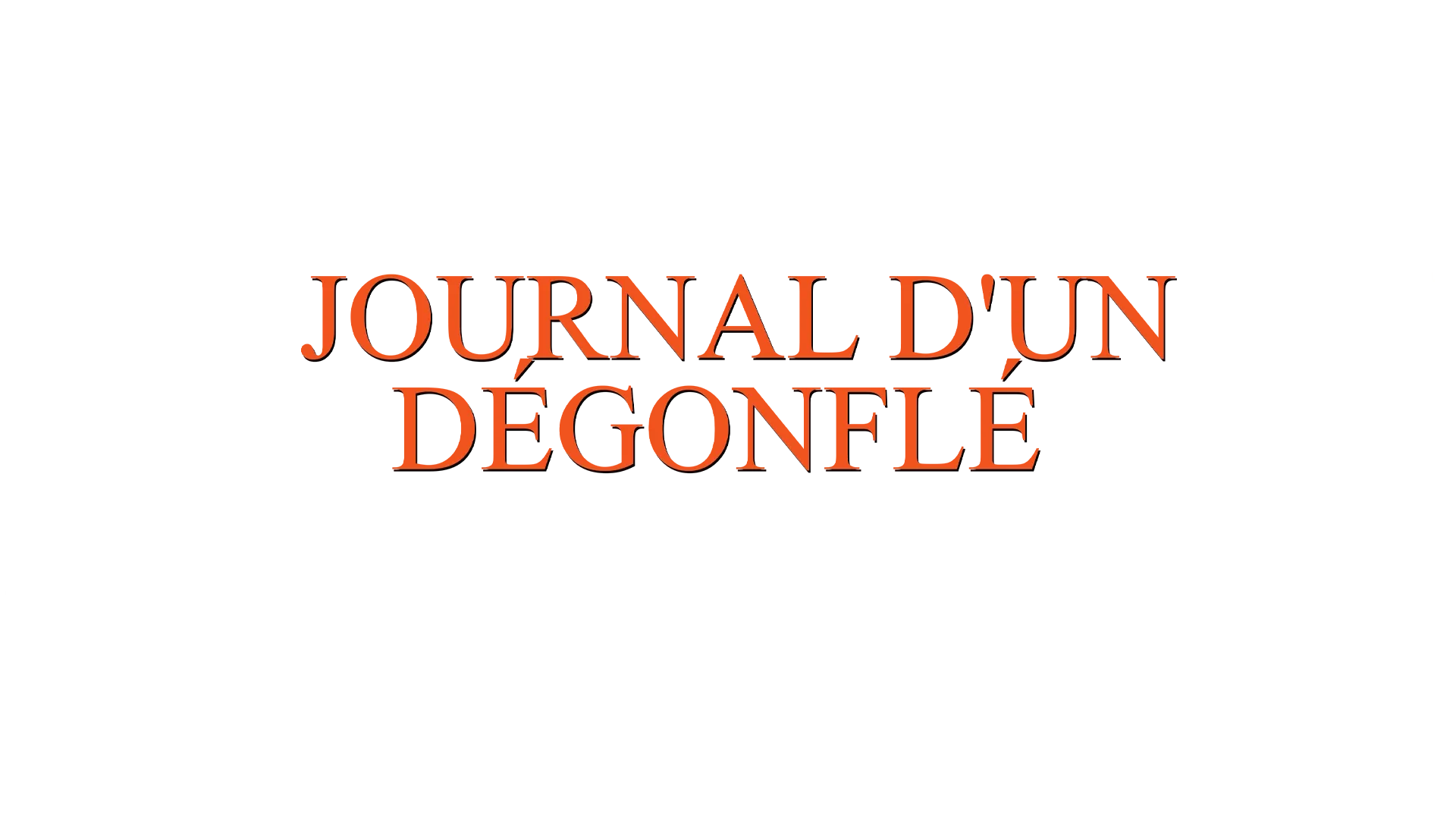 Journal d'un dégonflé : un looong voyage !
