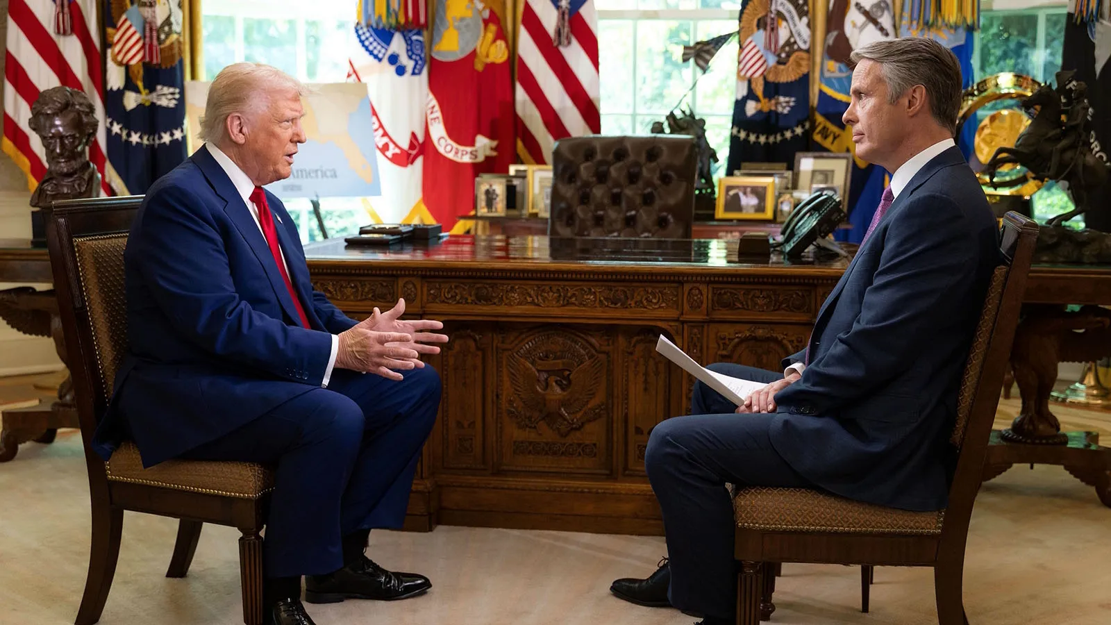 thumbnail - President Trump the First 100 Days: The Interview in the Oval Office