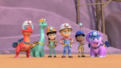 thumbnail - S3:E14 The Dino Mountaineers / Trouble on Dino Mountain