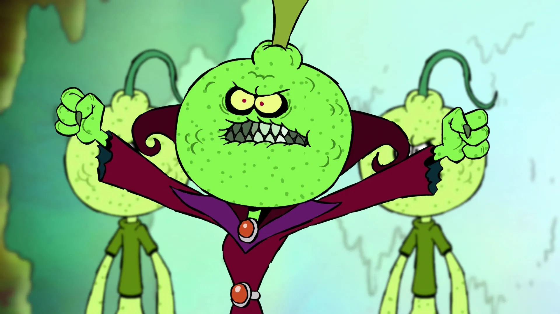 thumbnail - S1:E9 The Puckerberry Overlords / The Elemelons