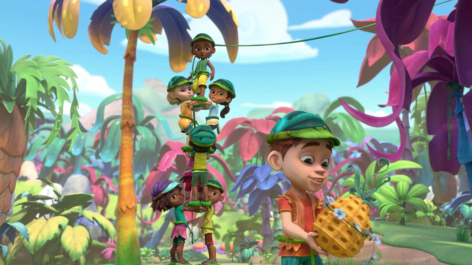 thumbnail - S1：第9話「ワッフルフルーツ大競争 / キャンプをする」