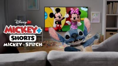 Mickey+ Shorts: Mickey + Stitch