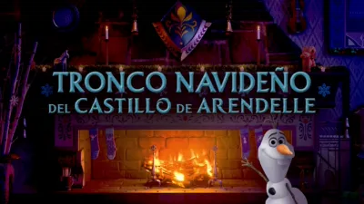 Tronco navideño del castillo de Arendelle