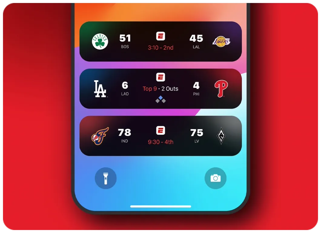 ESPN App Live Activities