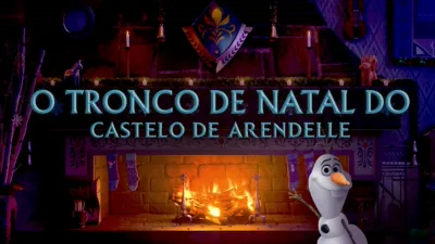 O Tronco de Natal do Castelo de Arendelle