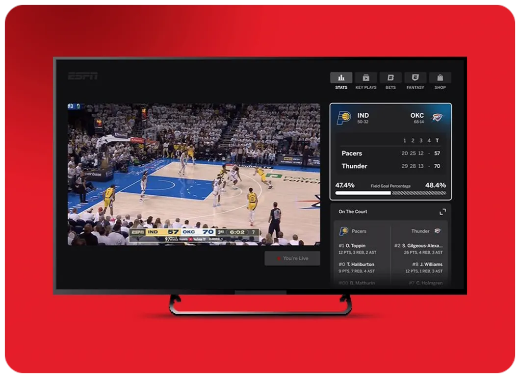 ESPN App Interactive Big Screen Experience