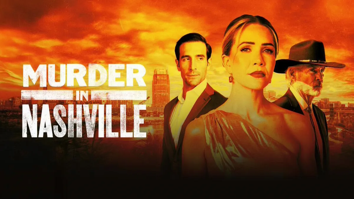 Title art for the murder mystery movie Murder in Nashville.