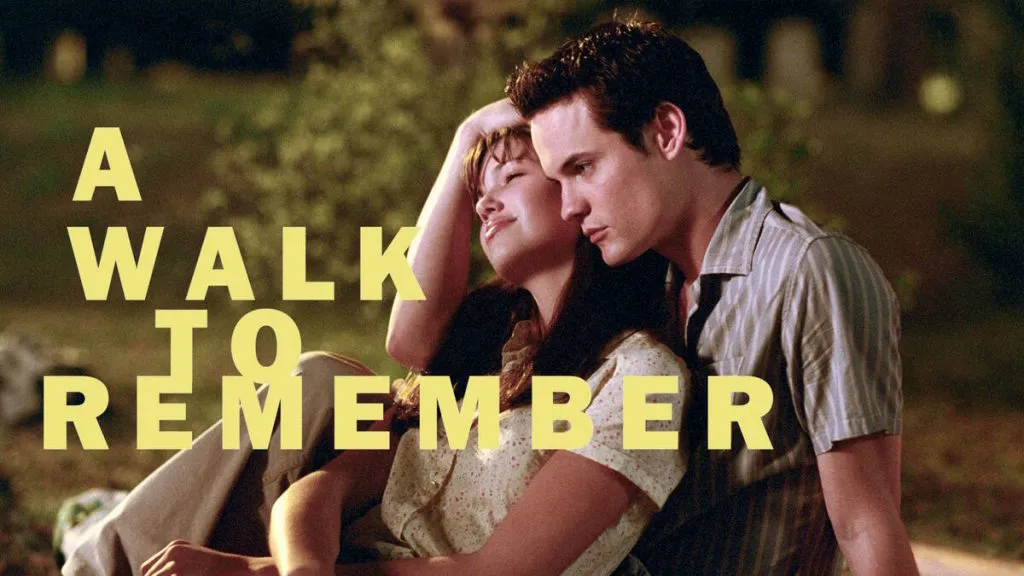 Title art for the movie based on the book, A Walk to Remember.