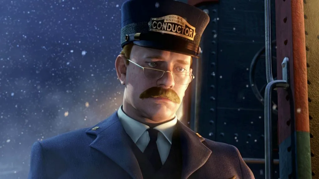 A still image from the Christmas movie, The Polar Express.