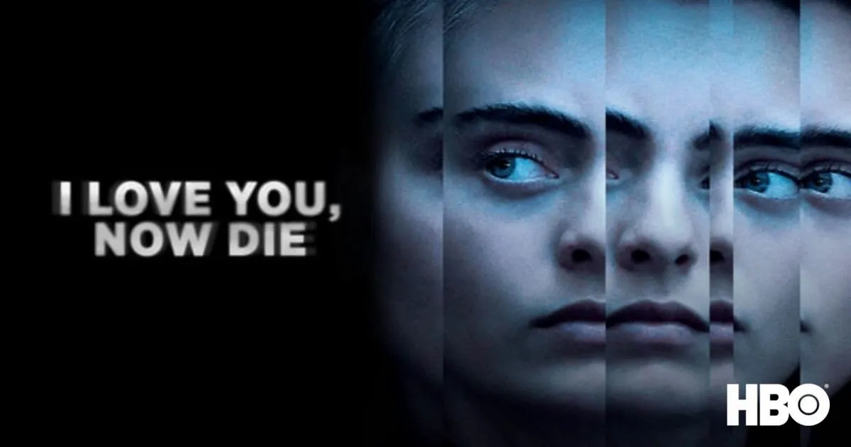 Title art for the true crime documentary I Love You, Now Die: The Commonwealth v. Michelle Carter